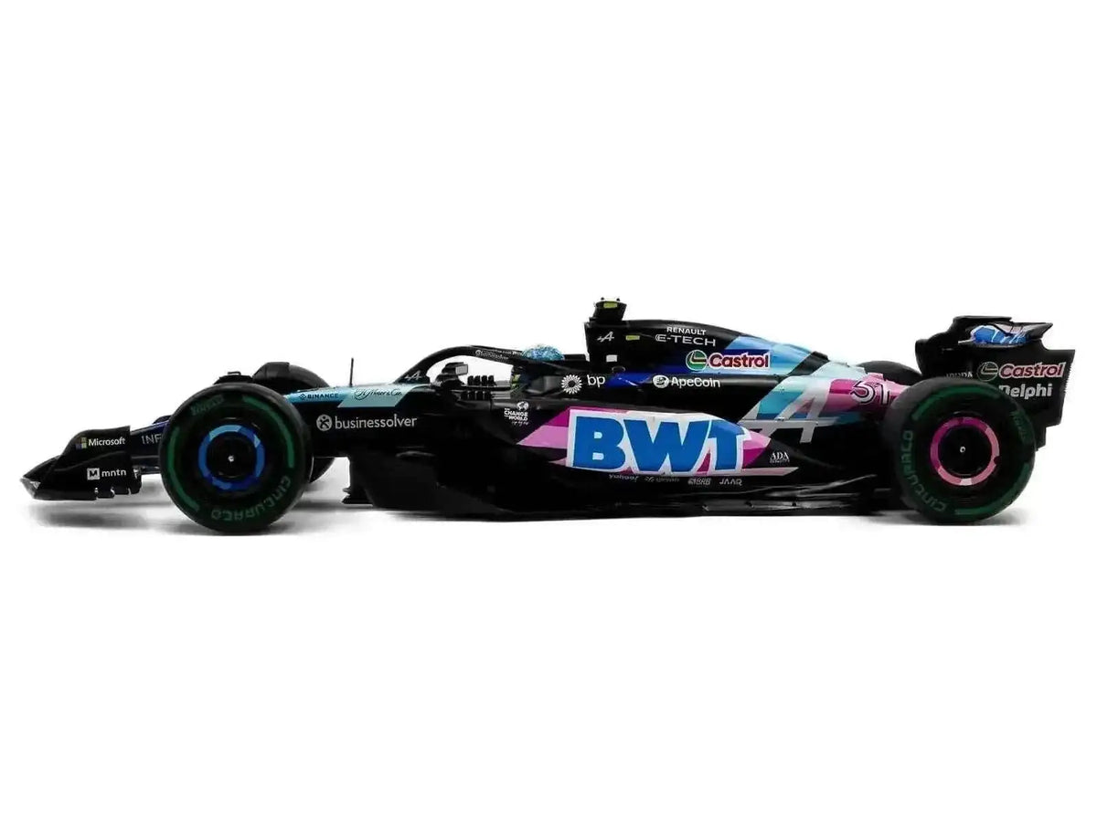 Alpine A524 #31 Esteban Ocon "BWT" 2nd Place F1 "Sao Paulo GP" (2024) "Competition" Series 1/18 Diecast Model Car by Solido Cartsfy Inc.
