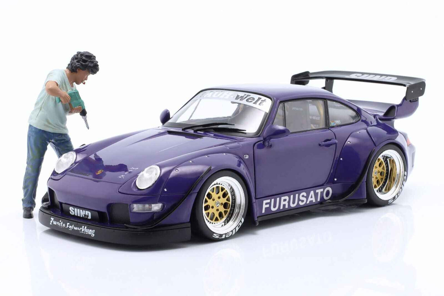 American Diorama - Figures - RWB Legend Akira Nakai-San Drilling Figure 1:18 STM Diecast Default Title Default Title-