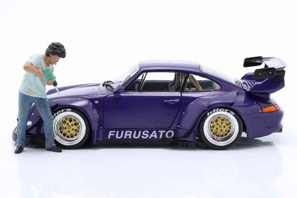 American Diorama - Figures - RWB Legend Akira Nakai-San Drilling Figure 1:18 STM Diecast Default Title Default Title-