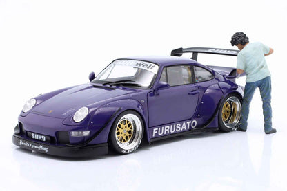 American Diorama - Figures - RWB Legend Akira Nakai-San Drilling Figure 1:18 STM Diecast Default Title Default Title-