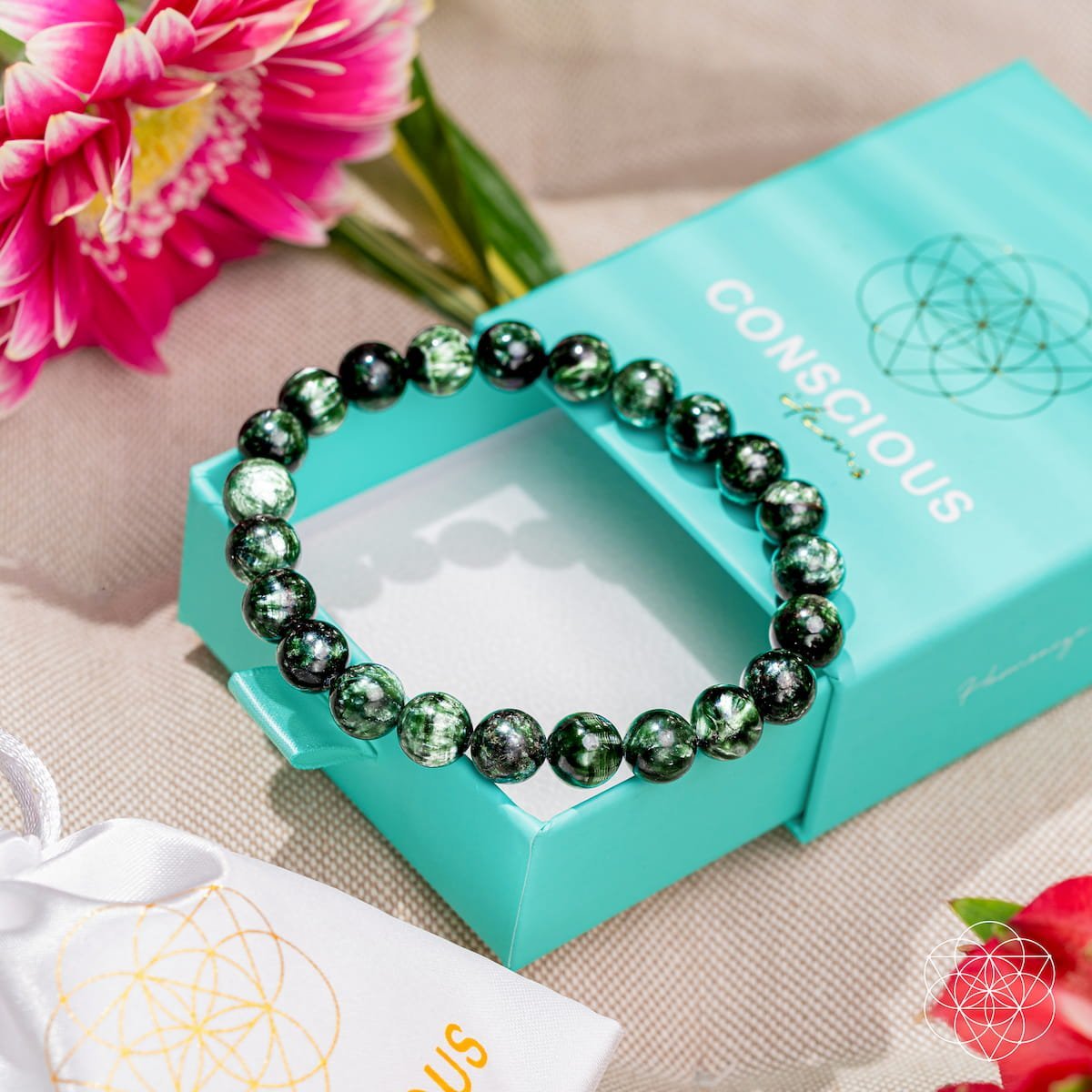 Angel Energy – Rare Seraphinite Bracelet of Transformation - Cartsfy Inc.