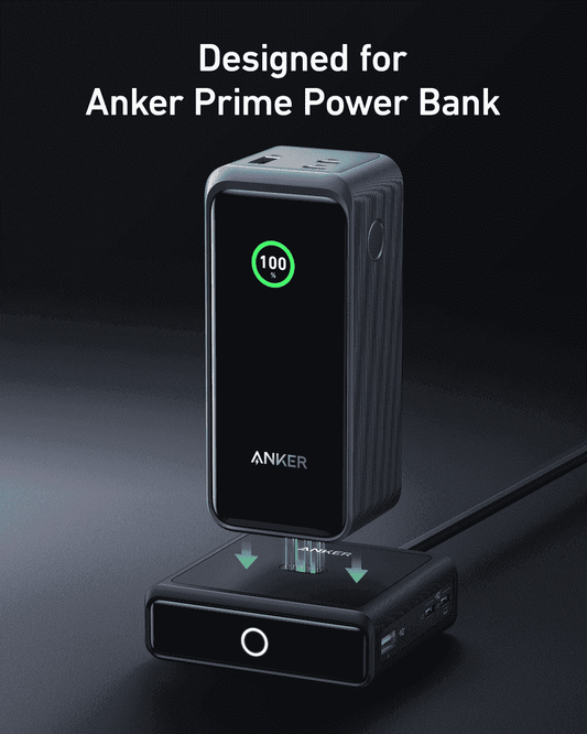 Anker wireless charging base stand with cradle and front USB-C ports