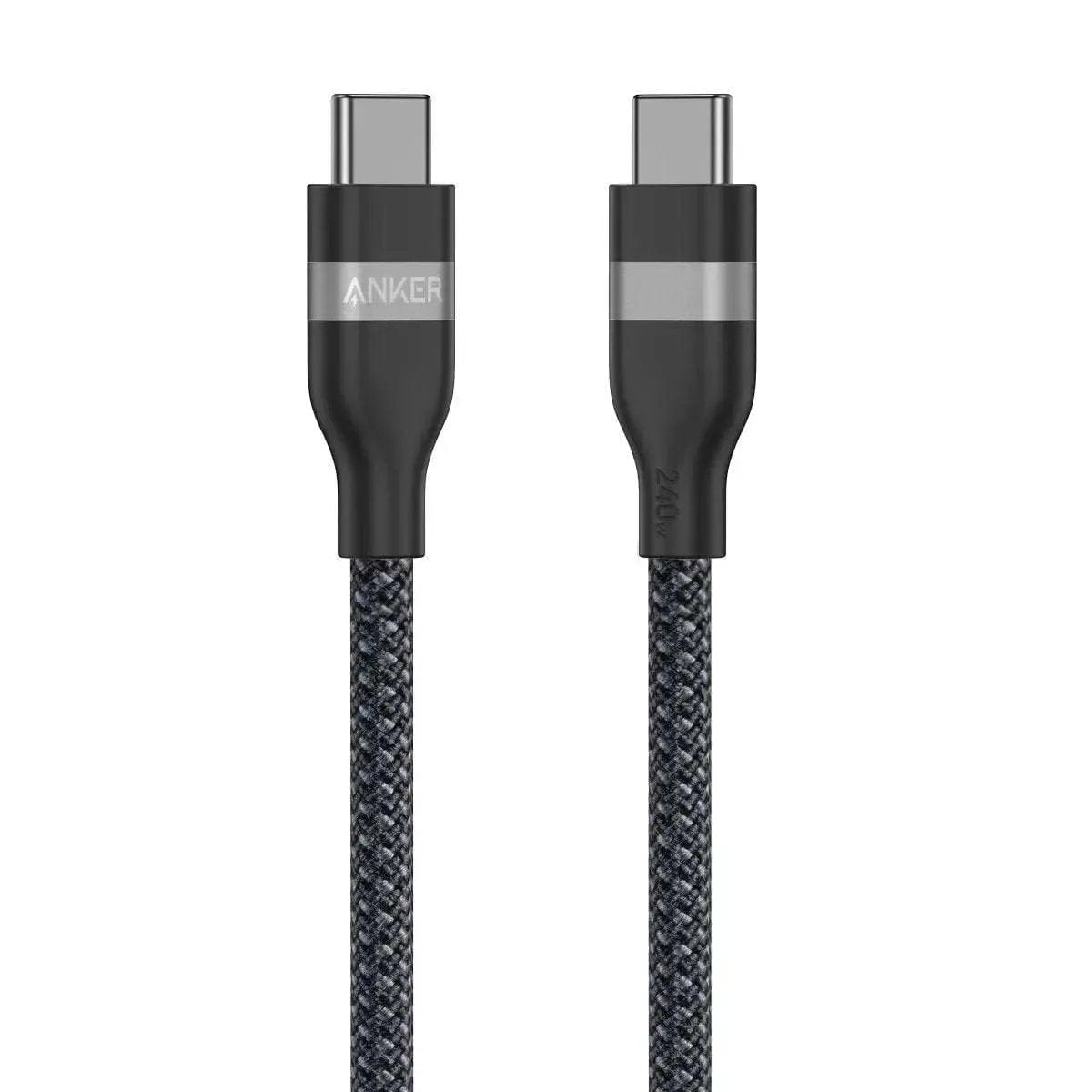Anker USB-C to USB-C Cable (3 ft / 6 ft, 240W, Upcycled-Braided) Anker 3 ft / White 3 ft / Black 6 ft / White 3 ft / White-3 ft / Black-6 ft / White-6 ft / Black-6 ft / Ice Lake Blue-6 ft / Sprout Green-