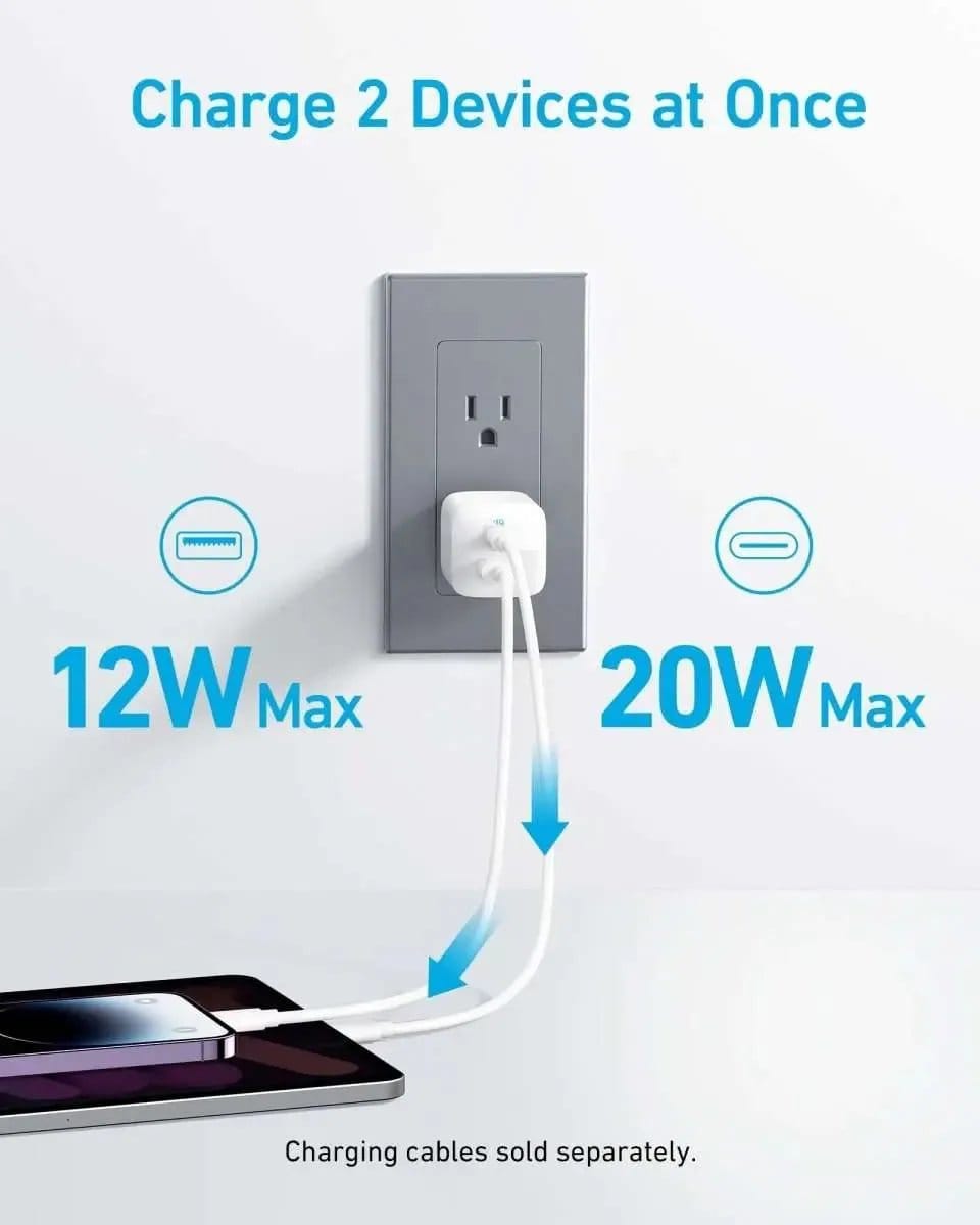 Anker 323 Charger (33W) Anker Black White Black-White-