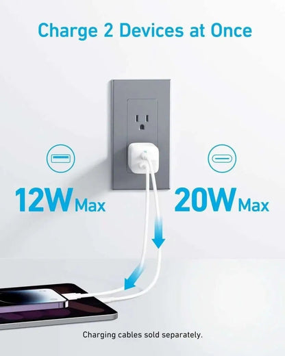 Anker 323 Charger (33W) Anker Black White Black-White-