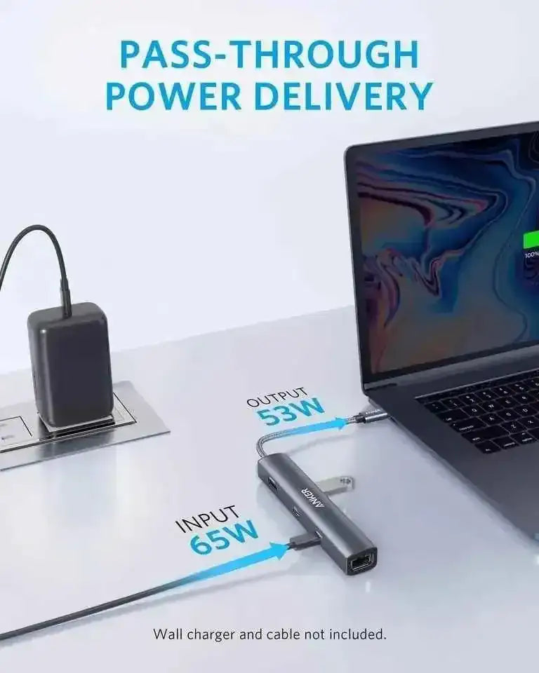 Anker 543 USB-C Hub (6-in-1, Slim) Anker Grey Grey-