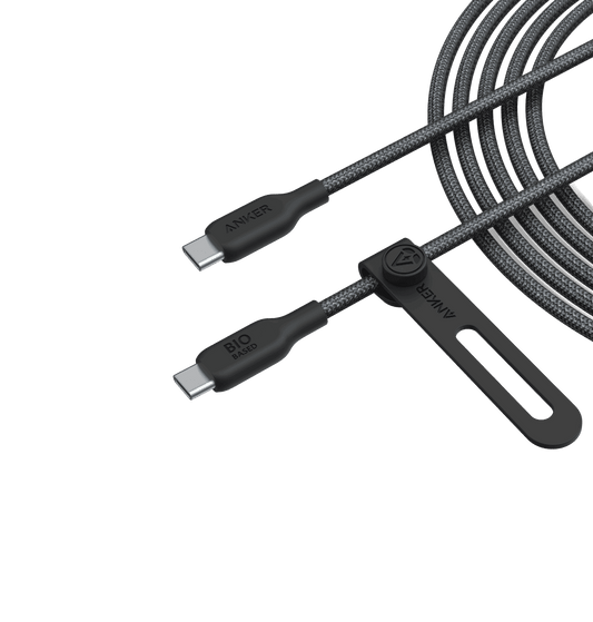 Anker USB-C to USB-C cable, black braided with USB-C connectors