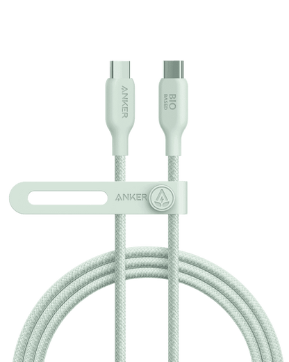 Braided USB-C to USB-C cable with two USB-C connectors