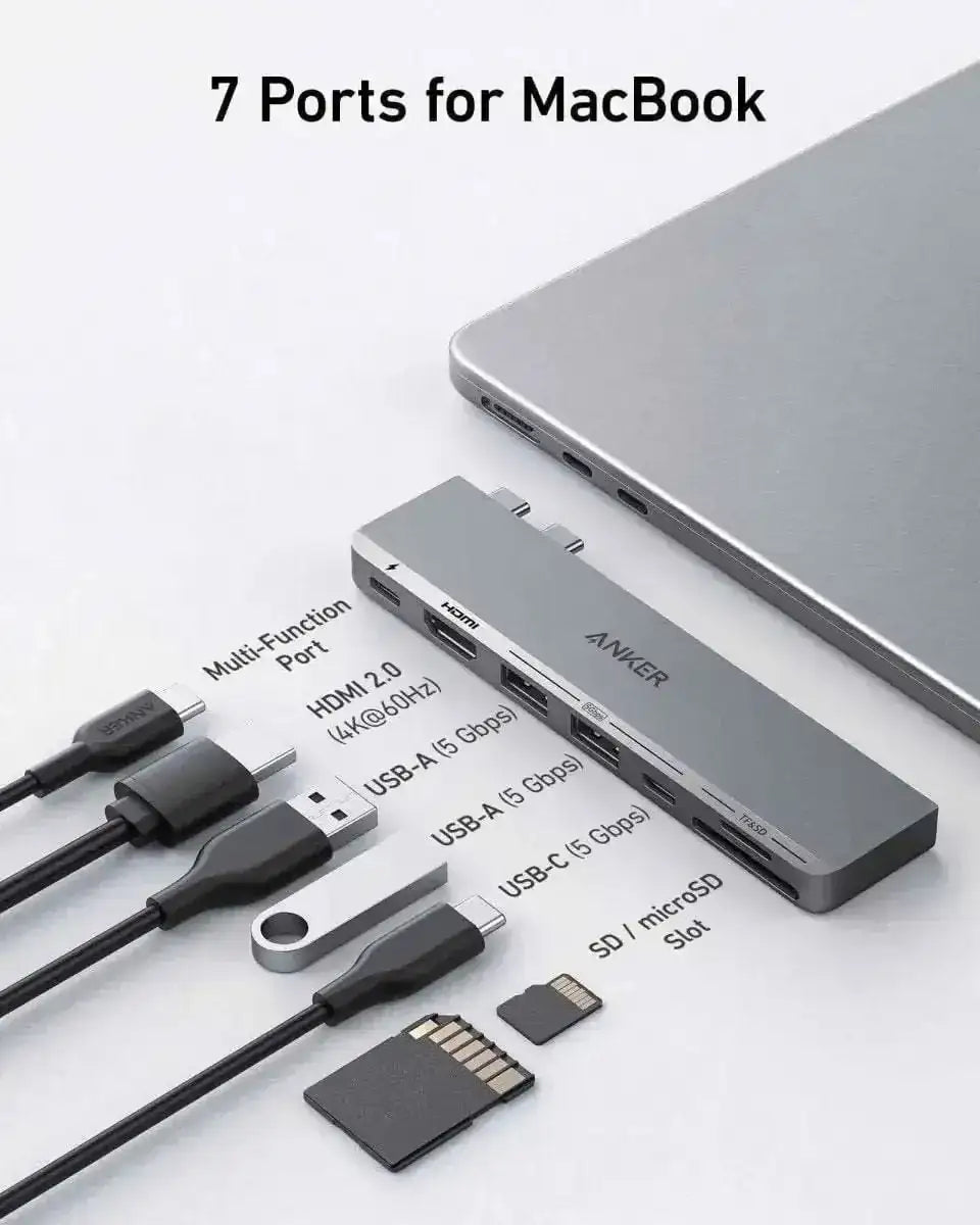 Anker 547 USB-C Hub (7-in-2, for MacBook) Anker Default Title Default Title-