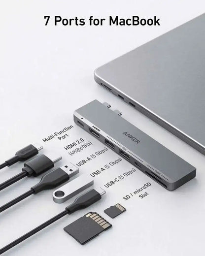 Anker 547 USB-C Hub (7-in-2, for MacBook) Anker Default Title Default Title-