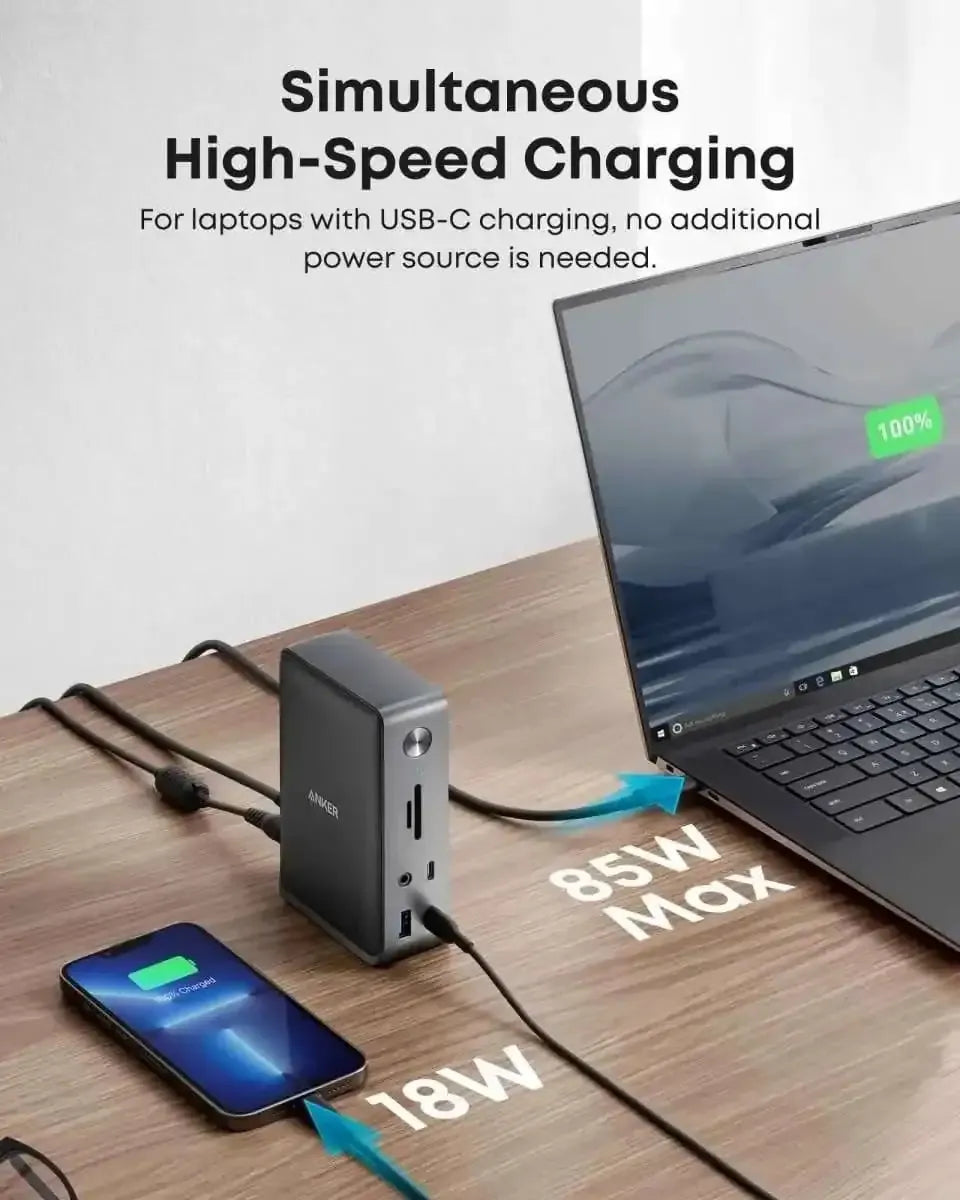 Anker 575 USB-C Docking Station (13-in-1) Anker Black Black-