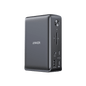 13-in-1 USB-C docking station with front ports and dark finish