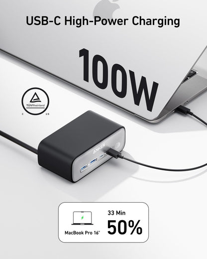 Anker 7 - in - 1 USB - C Charging Station (100W) BOA - Cartsfy Inc.