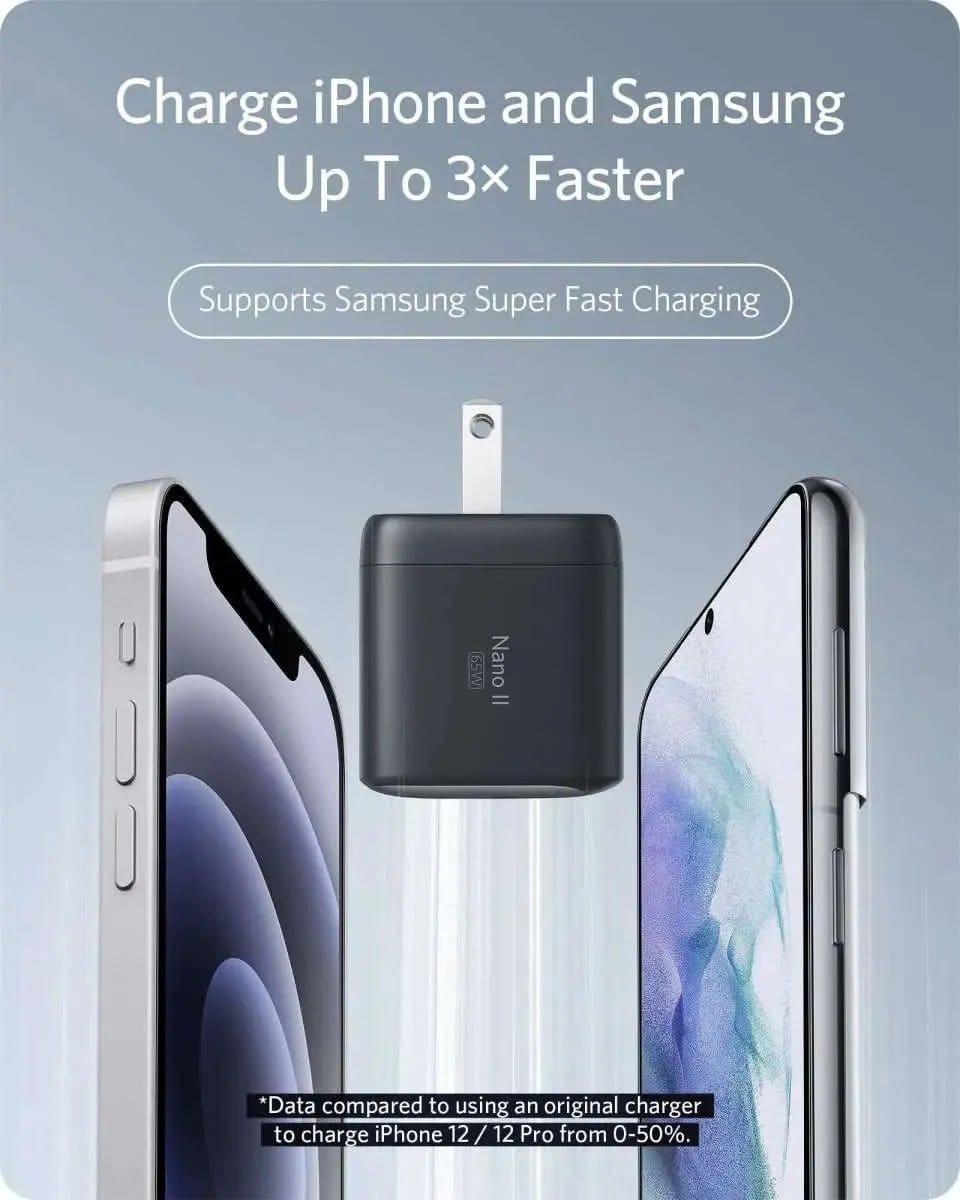 Anker 715 Charger (Nano II 65W) Anker Black Black-
