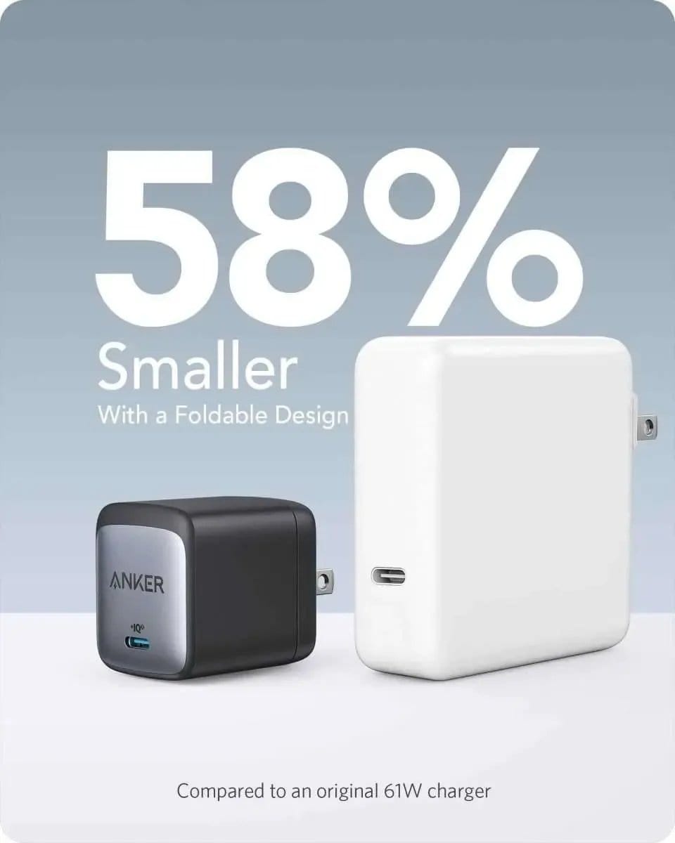 Anker 715 Charger (Nano II 65W) Anker Black Black-