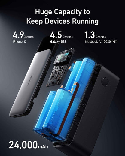 Anker 737 Power Bank (PowerCore 24K) - Cartsfy Inc.