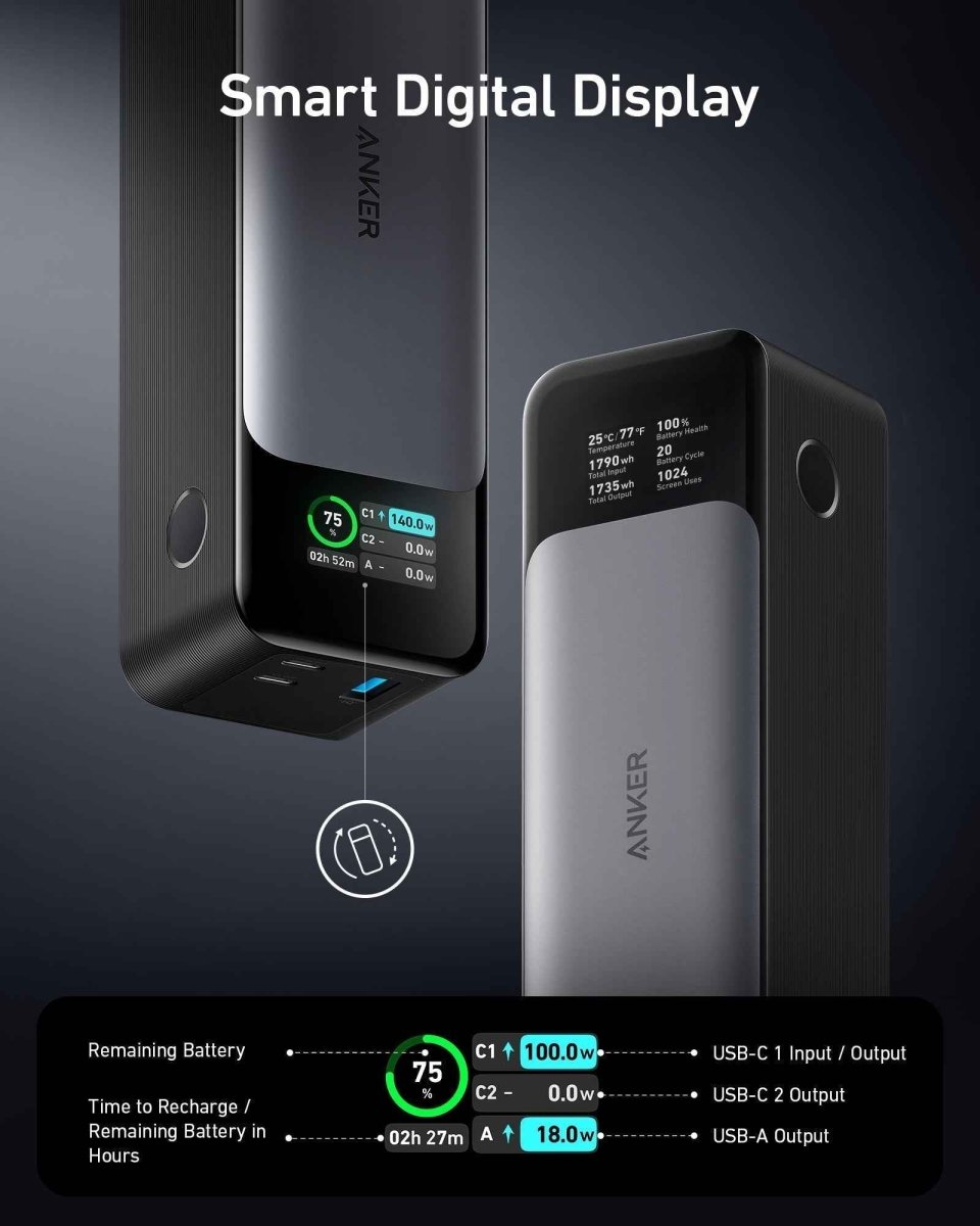 Anker 737 Power Bank (PowerCore 24K) - Cartsfy Inc.