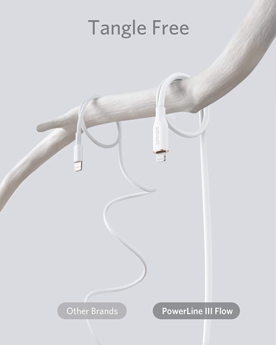 Anker <b>641</b> USB - C to Lightning Cable (Flow, 3 ft Silicone) - Cartsfy Inc.