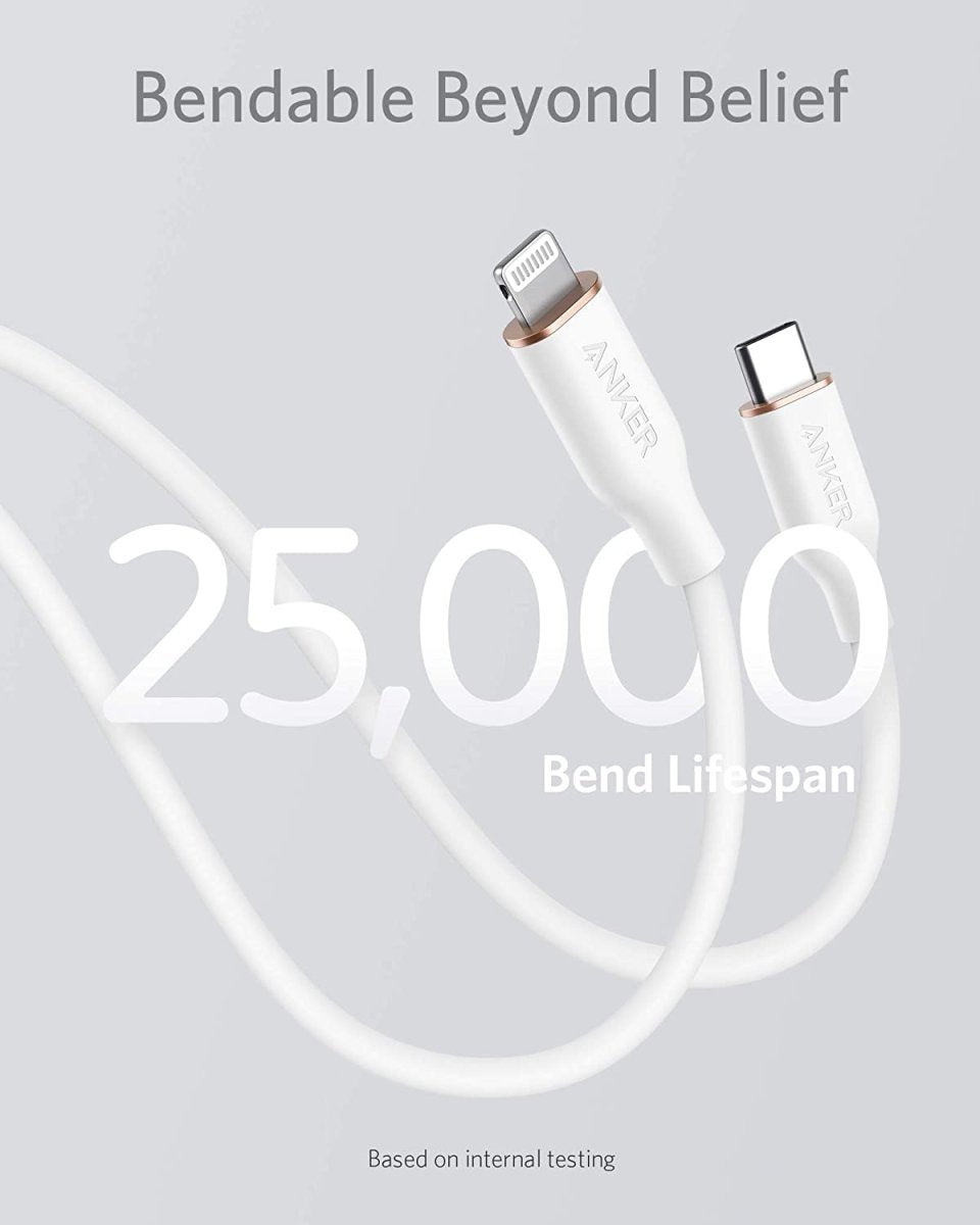 Anker <b>641</b> USB - C to Lightning Cable (Flow, 3 ft Silicone) - Cartsfy Inc.
