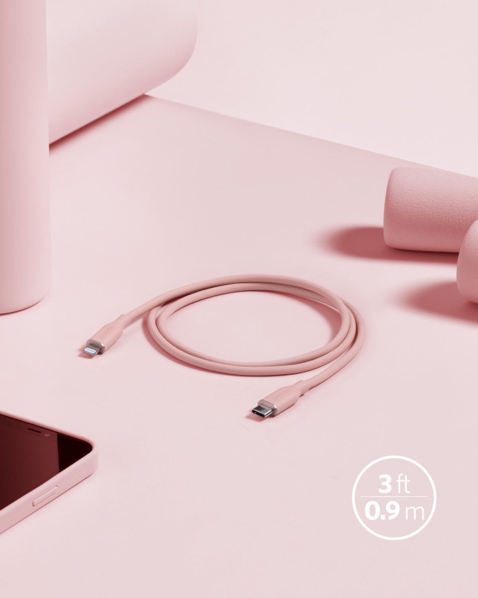 Anker <b>641</b> USB - C to Lightning Cable (Flow, 3 ft Silicone) - Cartsfy Inc.