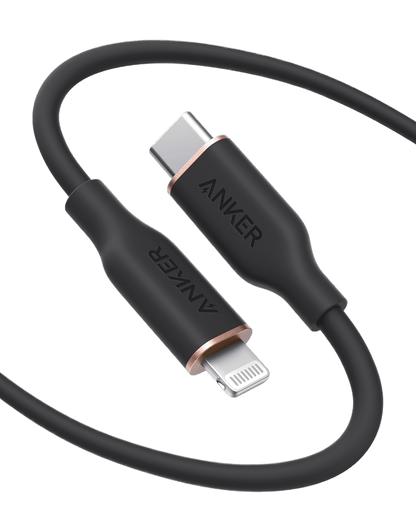 Anker <b>641</b> USB - C to Lightning Cable (Flow, 3 ft Silicone) - Cartsfy Inc.