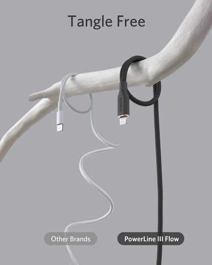 Anker <b>641</b> USB - C to Lightning Cable (Flow, 3 ft Silicone) - Cartsfy Inc.