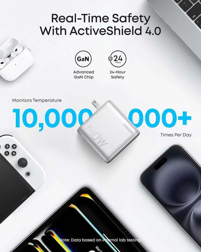 Anker Charger (140W, 4-Port, PD 3.1) with USB-C Cable Cartsfy Inc.