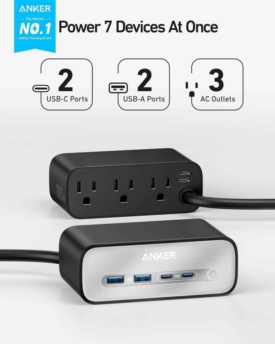 Anker Charging Station (7 - in - 1, 100W) - Cartsfy Inc.