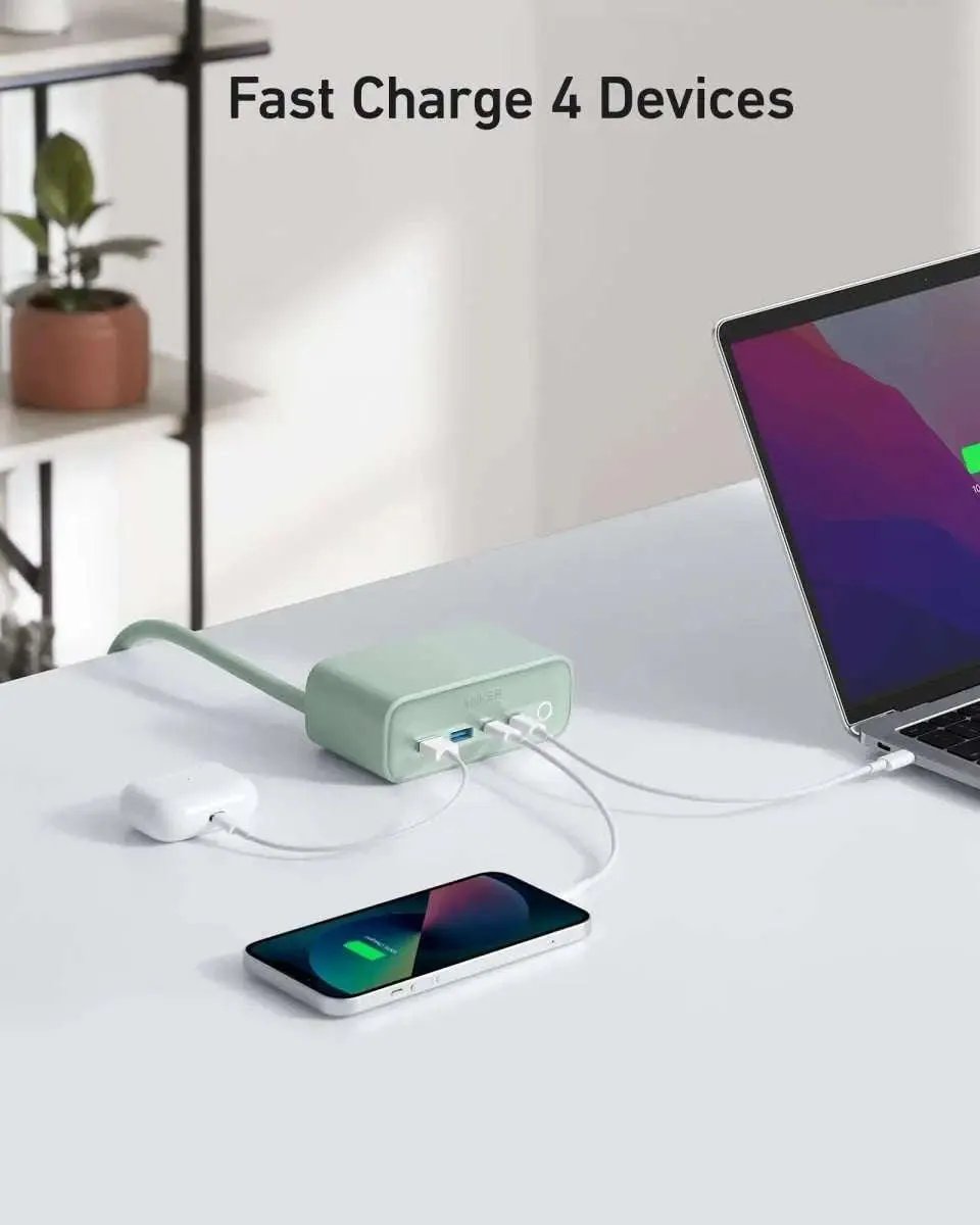 Anker Charging Station Anker Aurora White Phantom Black Natural Green Aurora White-Phantom Black-Natural Green-