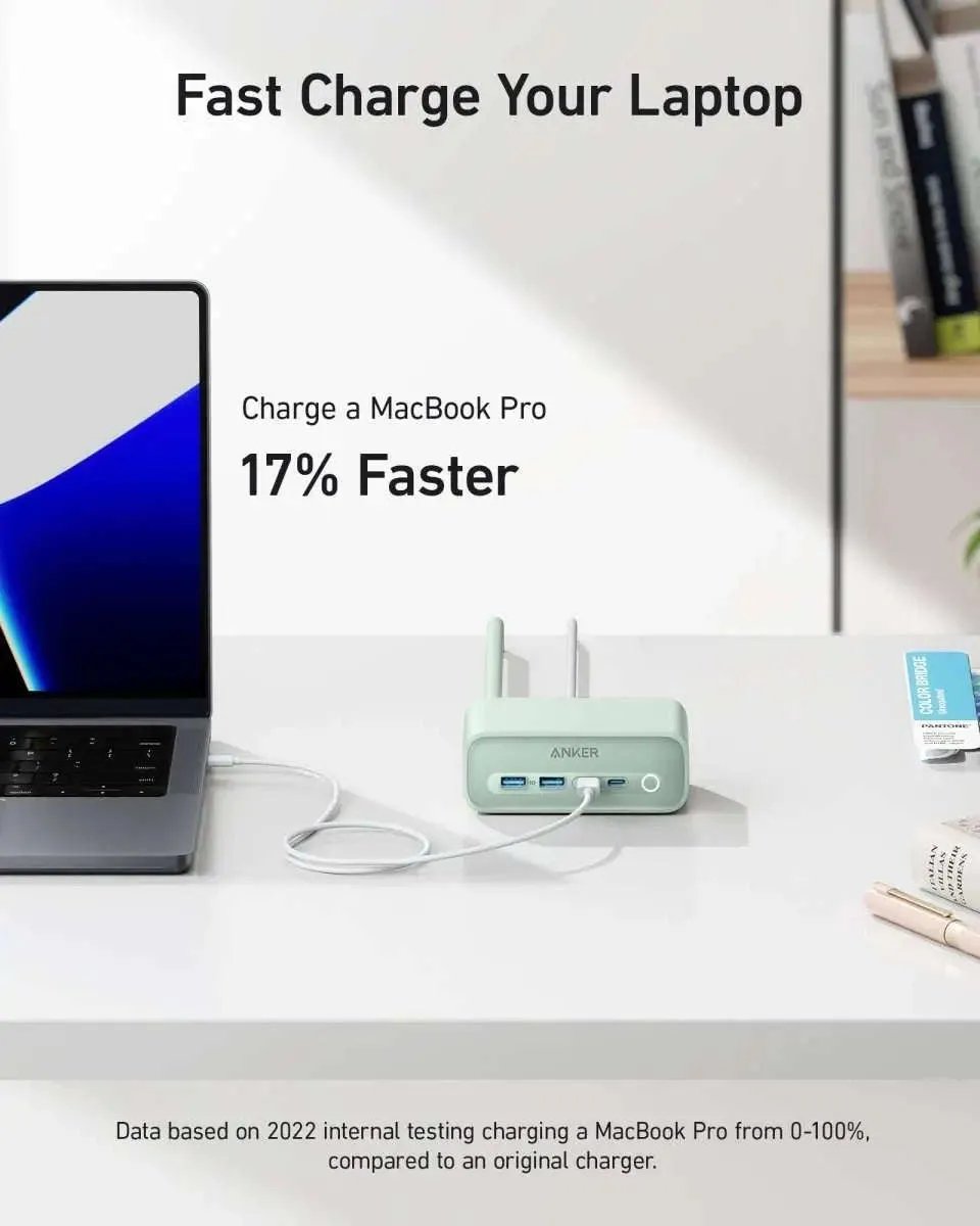 Anker Charging Station Anker Aurora White Phantom Black Natural Green Aurora White-Phantom Black-Natural Green-