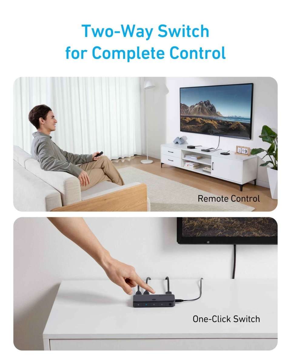 Anker HDMI Switch (4 in 1 Out, 4K HDMI) Cartsfy Inc.