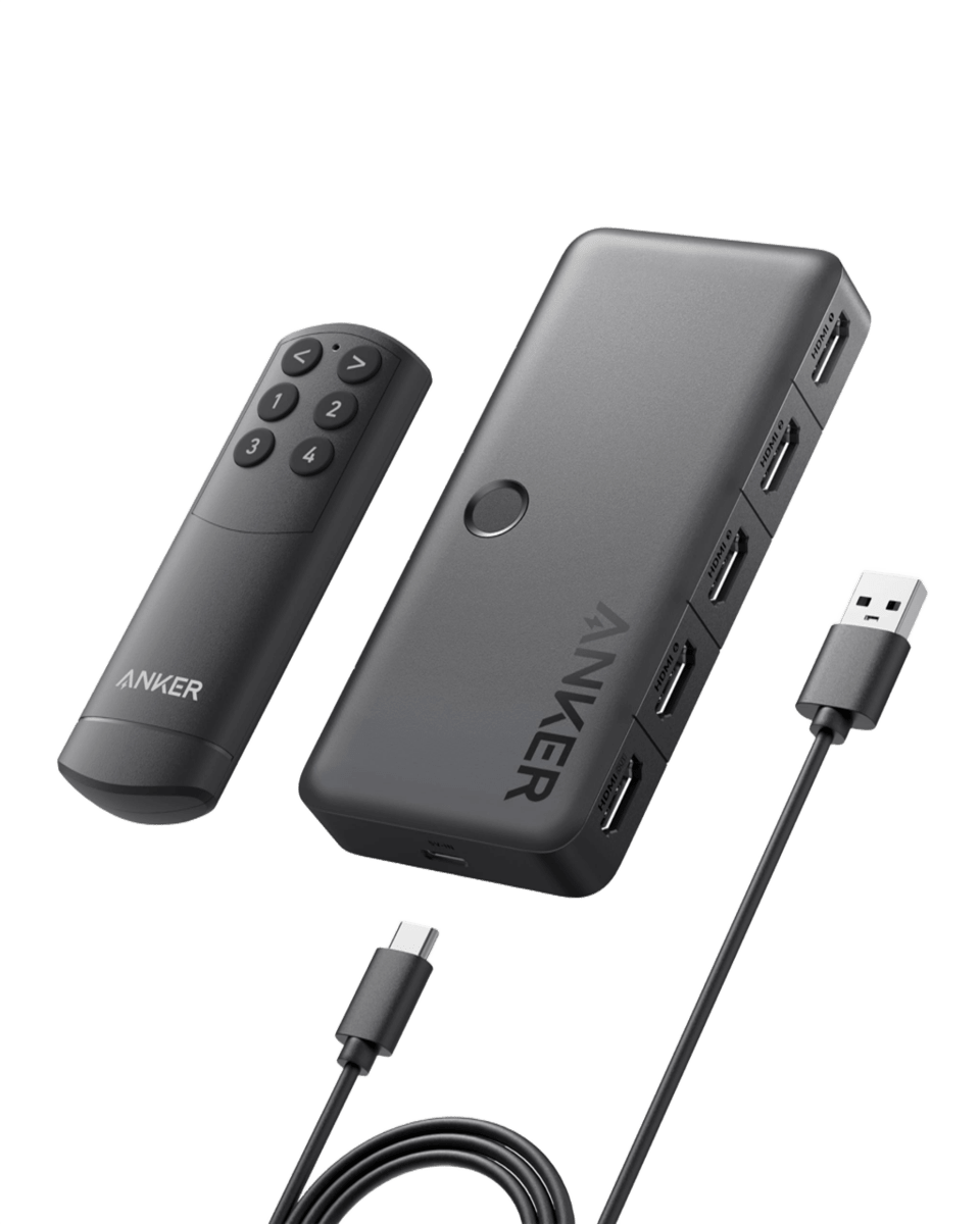 Anker HDMI Switch (4 in 1 Out, 4K HDMI) - Cartsfy Inc.