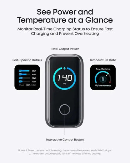 Anker Laptop Power Bank (25K, 165W, Built-In and Retractable Cables) Anker Space Black / Power Bank Space Black / Power Bank + Charger Space Black / Power Bank + 3ft Cable Space Black / Power Bank-Space Black / Power Bank + Charger-Space Black / Power Bank + 3ft Cable-Space Black / Power Bank + 6ft Cable-Space Black / Power Bank + Travel Adapter-Silver / Power Bank-Silver / Power Bank + Charger-Silver / Power Bank + 3ft Cable-Silver / Power Bank + 6ft Cable-Silver / Power Bank + Travel Adapter-