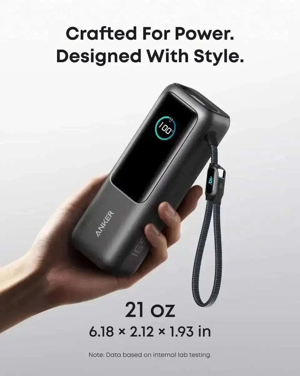 Anker Laptop Power Bank (25K, 165W, Built-In and Retractable Cables) Cartsfy Inc.