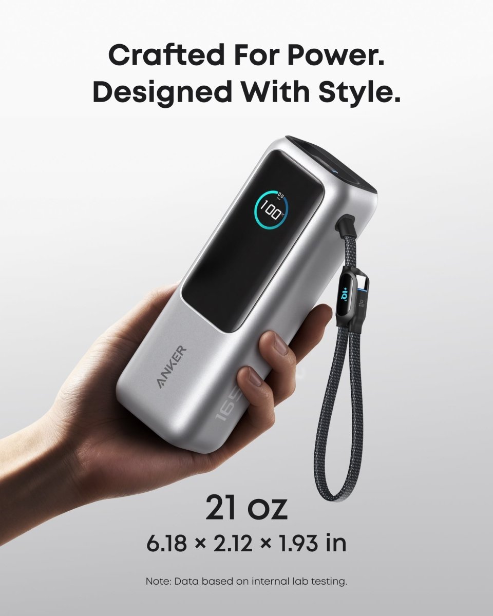 Anker Laptop Power Bank (25K, 165W, Built - In and Retractable Cables) - Cartsfy Inc.