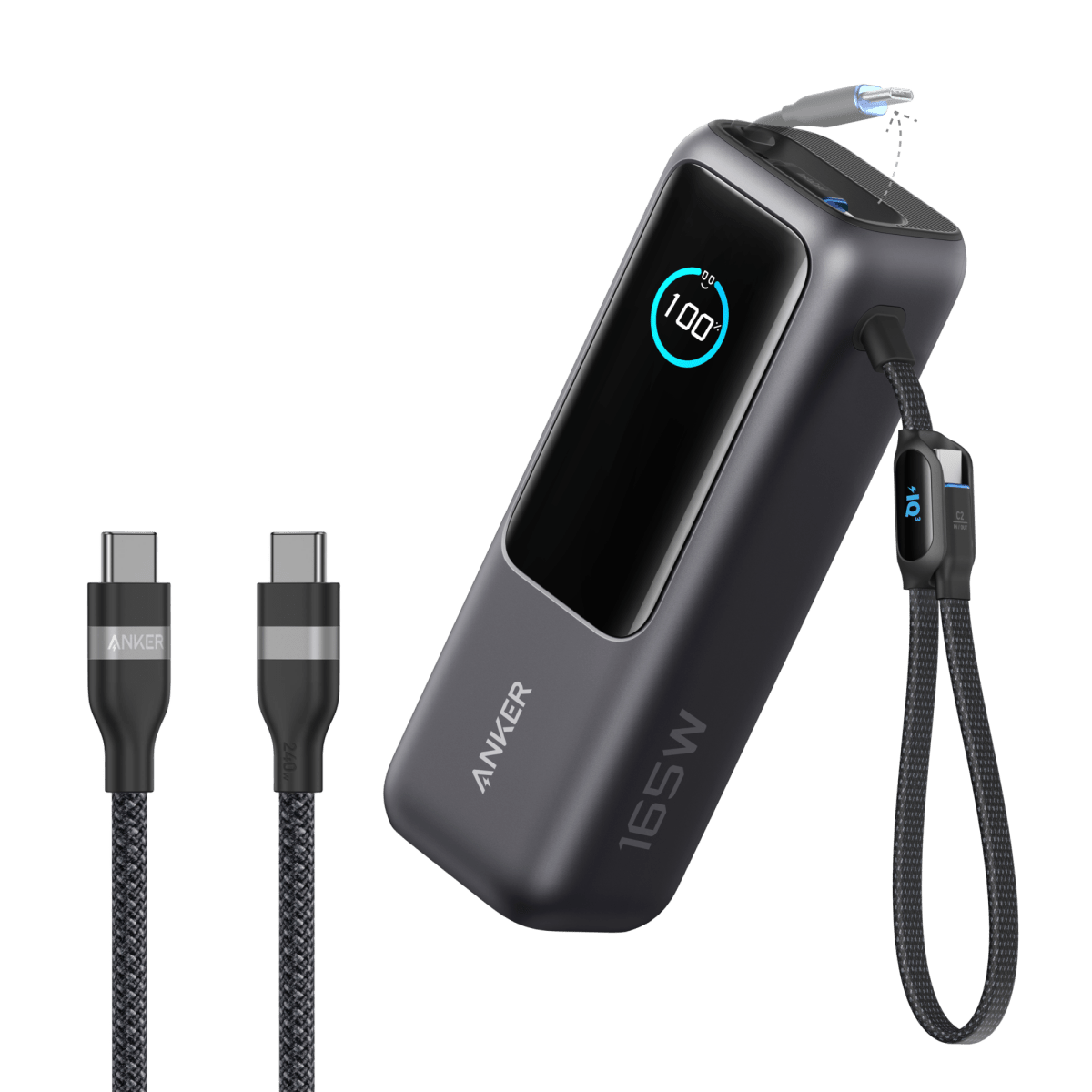 Anker Laptop Power Bank (25K, 165W, Built - In and Retractable Cables) - Cartsfy Inc.