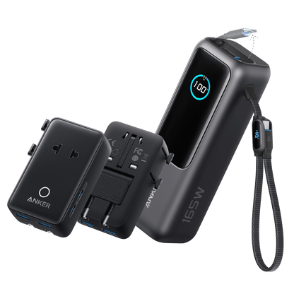 Anker Laptop Power Bank (25K, 165W, Built - In and Retractable Cables) - Cartsfy Inc.