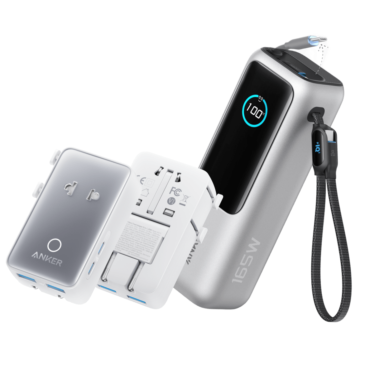 Anker Laptop Power Bank (25K, 165W, Built - In and Retractable Cables) - Cartsfy Inc.