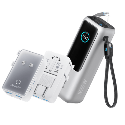 Anker Laptop Power Bank (25K, 165W, Built - In and Retractable Cables) - Cartsfy Inc.