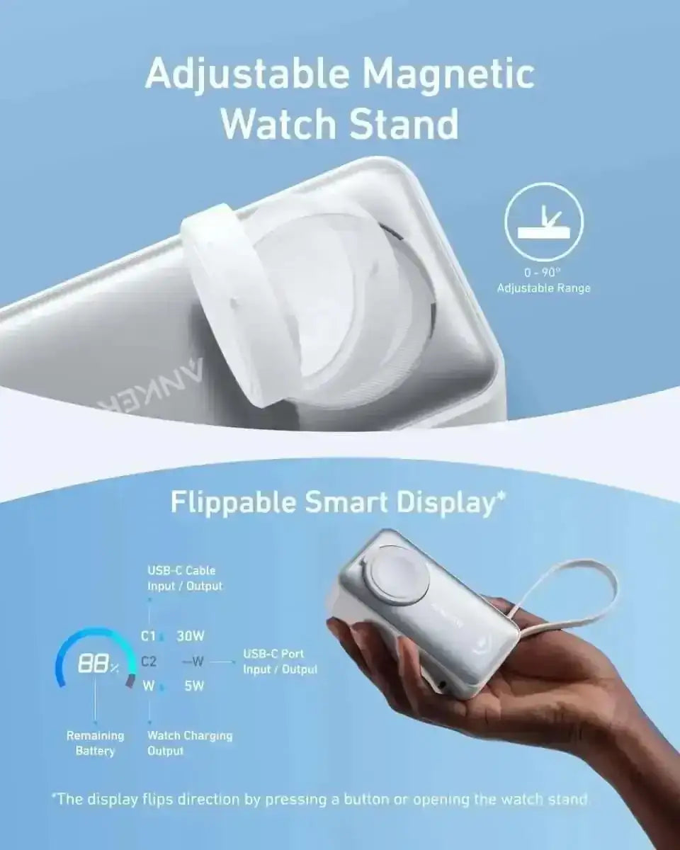 Anker MagGo Power Bank (10K, 35W, For Apple Watch) Cartsfy Inc.