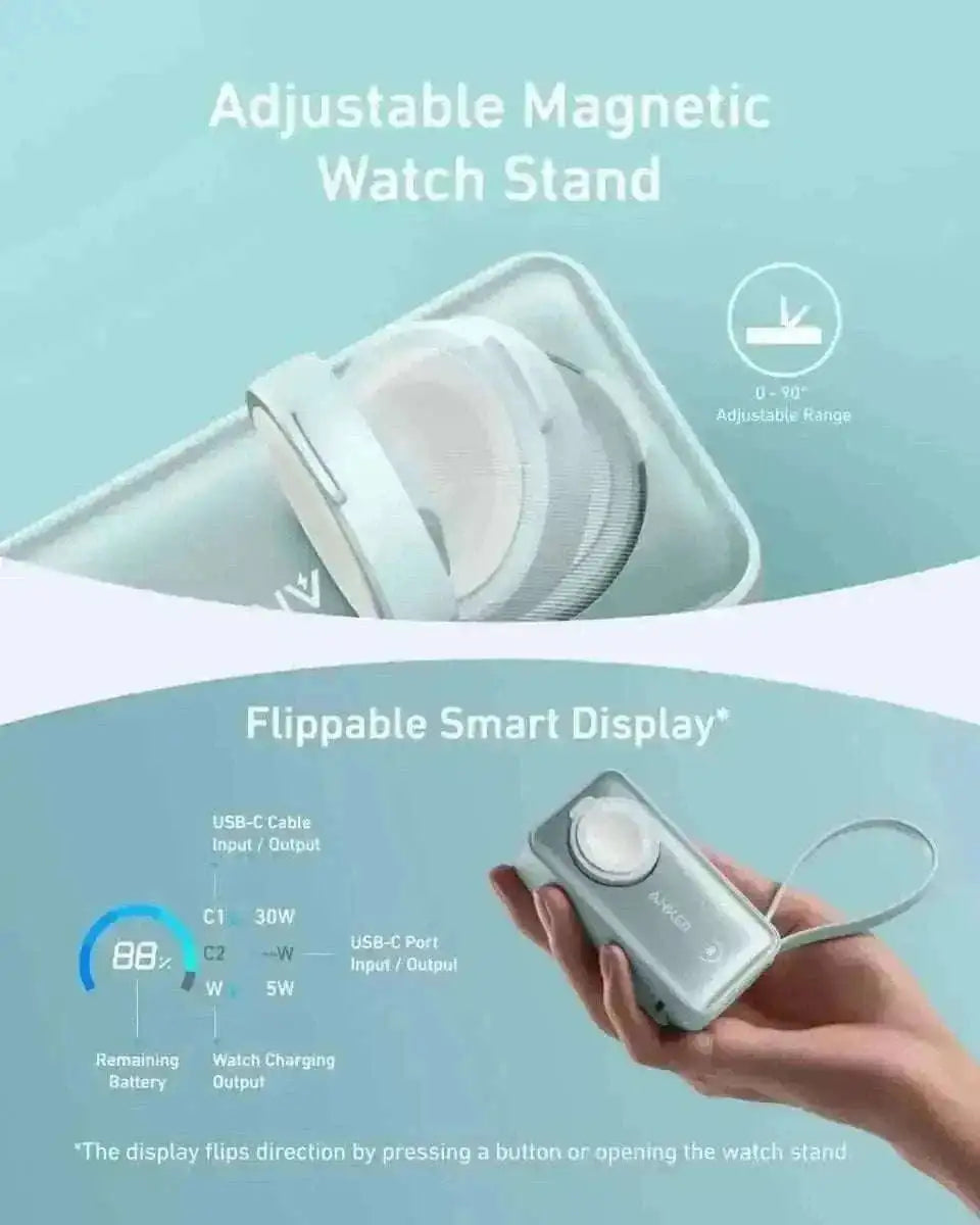 Anker MagGo Power Bank (10K, 35W, For Apple Watch) Cartsfy Inc.