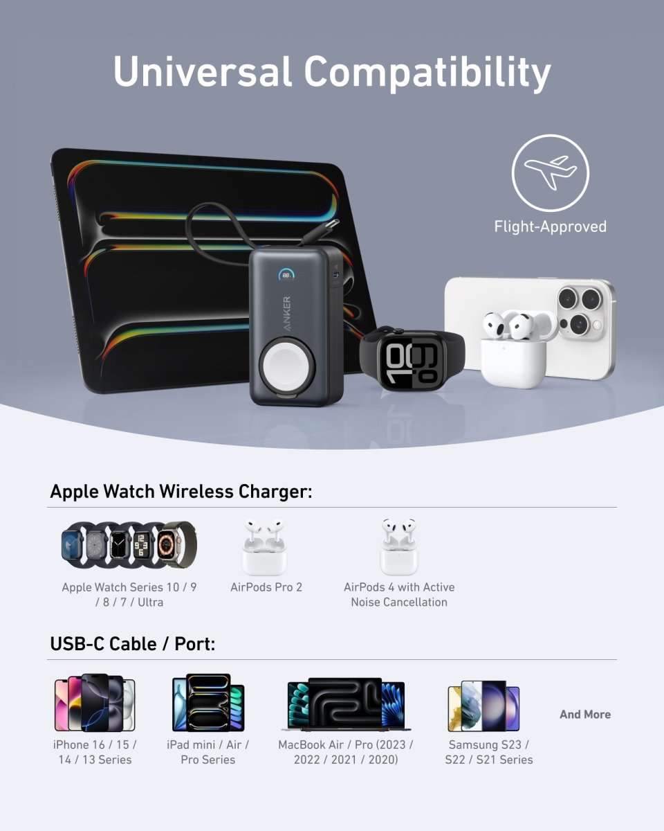 Anker MagGo Power Bank (10K, 35W, For Apple Watch) Cartsfy Inc.