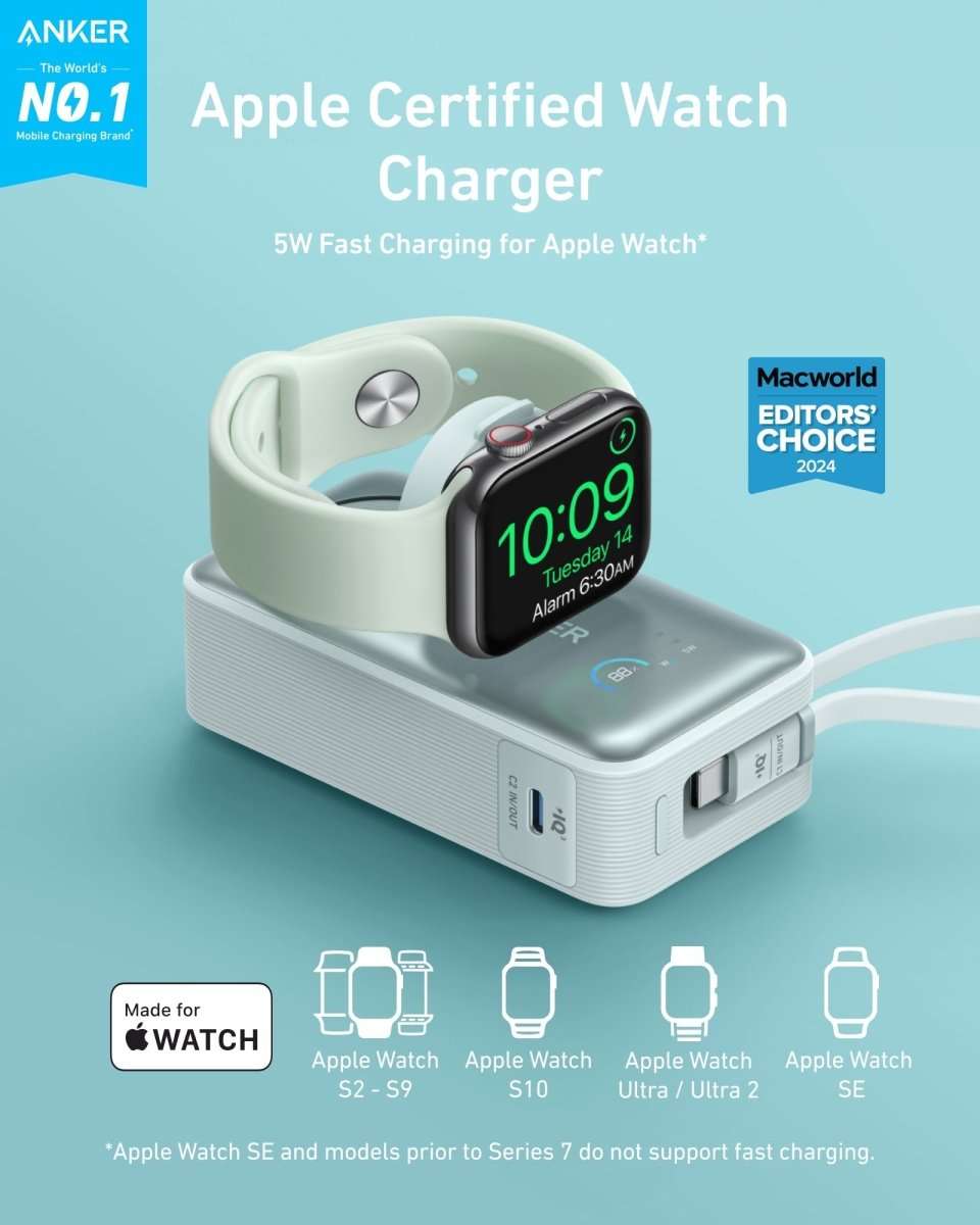 Anker MagGo Power Bank (10K, 35W, For Apple Watch) Cartsfy Inc.