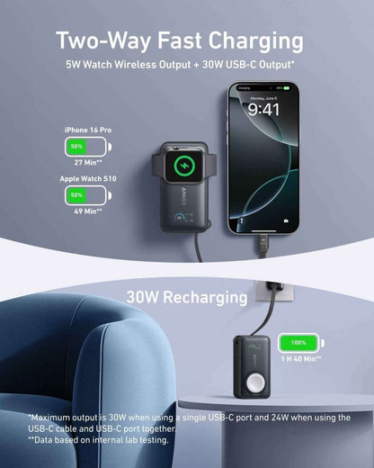 Anker MagGo Power Bank (10K, 35W, For Apple Watch) Cartsfy Inc.