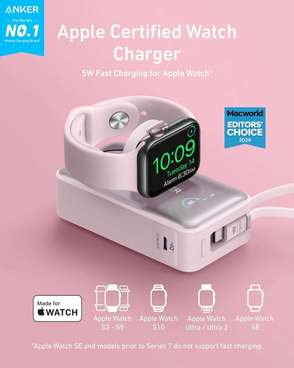 Anker MagGo Power Bank (10K, 35W, For Apple Watch) Cartsfy Inc.