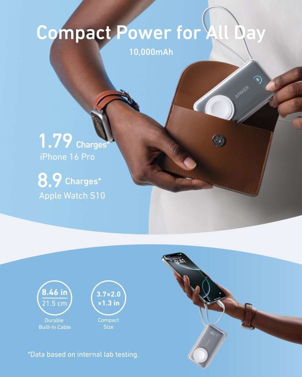 Anker MagGo Power Bank (10K, 35W, For Apple Watch) Cartsfy Inc.