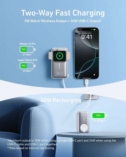 Anker MagGo Power Bank (10K, 35W, For Apple Watch) Cartsfy Inc.