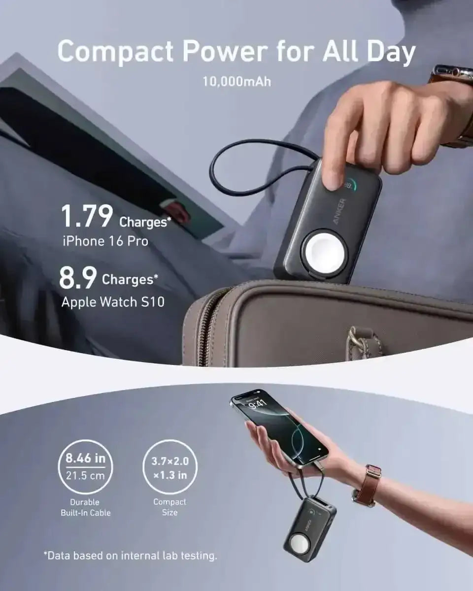 Anker MagGo Power Bank (10K, 35W, For Apple Watch) Cartsfy Inc.