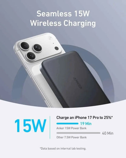 Anker MagGo Power Bank (10K, Slim) Anker Black Stone Aurora White Teal Oasis Black Stone-Aurora White-Teal Oasis-Pink Aura-