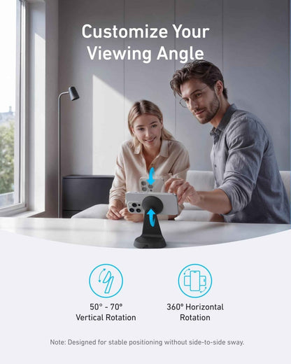 Anker MagGo Wireless Charger (2 - in - 1, Dock Stand) with USB - C Cable BOA - Cartsfy Inc.
